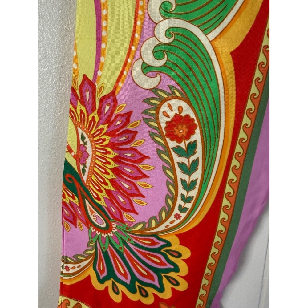 Farm Rio Womens Tropical Beach Toucans Pull On Pants Size S Maximalist Festival - Picture 8 of 14